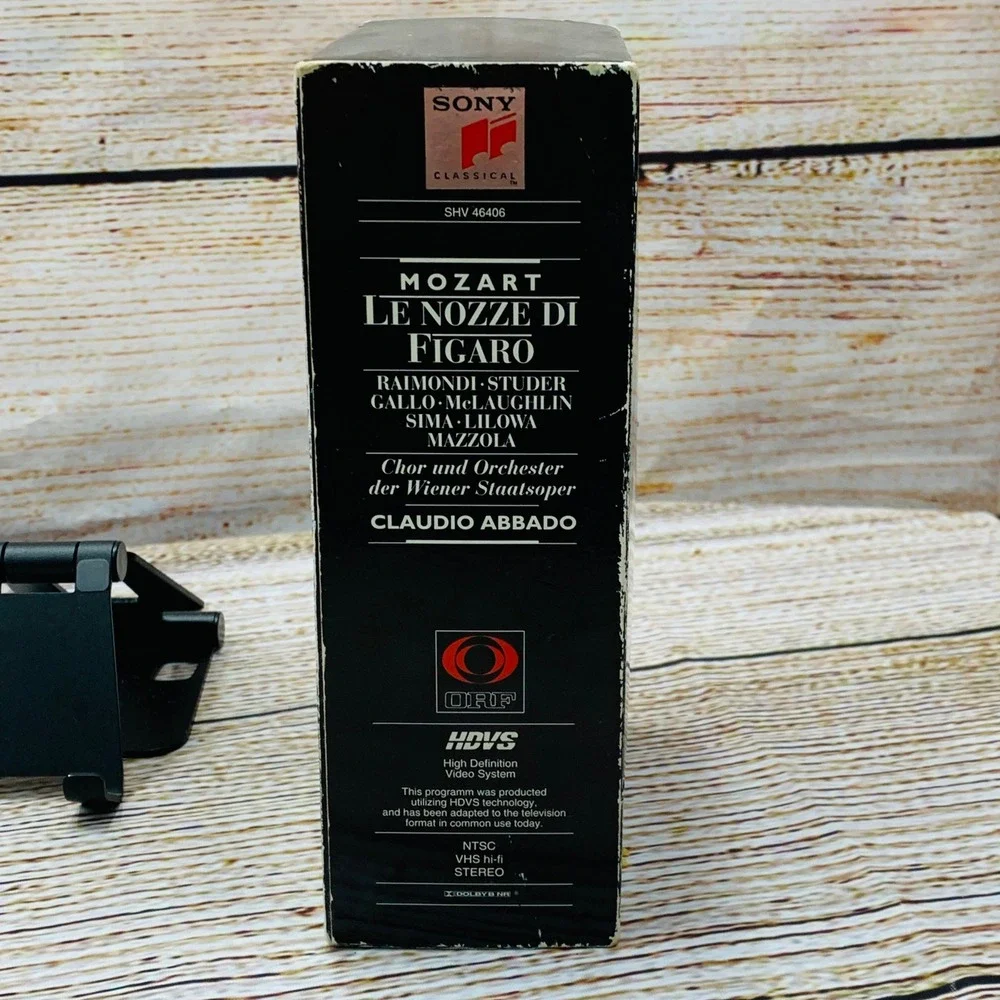 Sony Classical Mozart Le Nozze Di Figaro‎ Opera [VHS Set 1993] Claudio Abbado